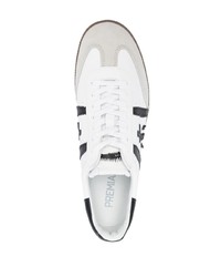 Baskets basses en cuir blanches Premiata