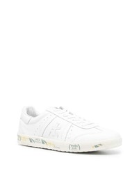 Baskets basses en cuir blanches Premiata