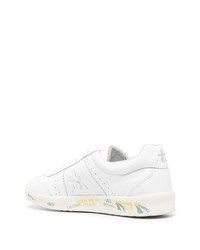 Baskets basses en cuir blanches Premiata