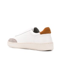 Baskets basses en cuir blanches Sun 68