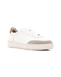 Baskets basses en cuir blanches Sun 68