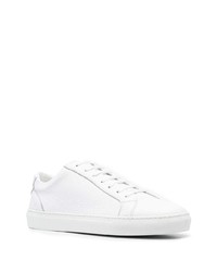 Baskets basses en cuir blanches Corneliani