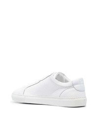 Baskets basses en cuir blanches Corneliani