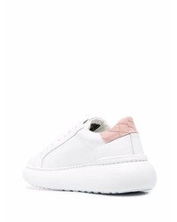 Baskets basses en cuir blanches Hide&Jack