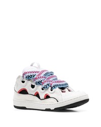 Baskets basses en cuir blanches Lanvin