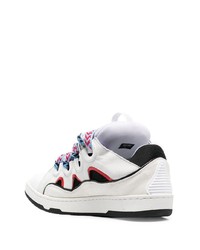 Baskets basses en cuir blanches Lanvin