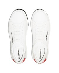 Baskets basses en cuir blanches DSQUARED2