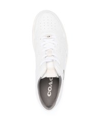 Baskets basses en cuir blanches Coach