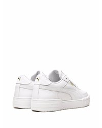 Baskets basses en cuir blanches Puma