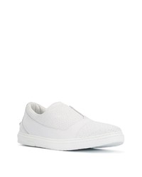 Baskets basses en cuir blanches Jimmy Choo