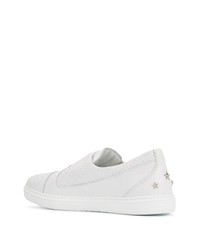 Baskets basses en cuir blanches Jimmy Choo