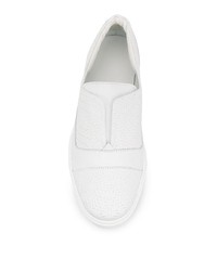 Baskets basses en cuir blanches Jimmy Choo