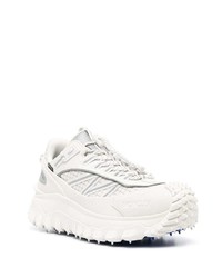 Baskets basses en cuir blanches Moncler