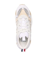 Baskets basses en cuir blanches Moncler