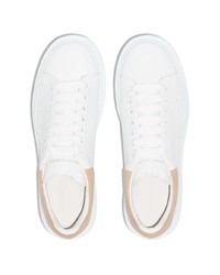 Baskets basses en cuir blanches Alexander McQueen