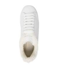 Baskets basses en cuir blanches Alexander McQueen