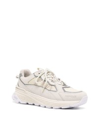 Baskets basses en cuir blanches Moncler