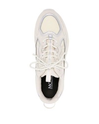 Baskets basses en cuir blanches Moncler