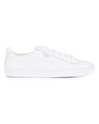 Baskets basses en cuir blanches Puma