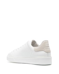 Baskets basses en cuir blanches Woolrich