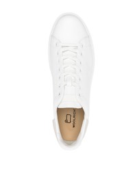 Baskets basses en cuir blanches Woolrich