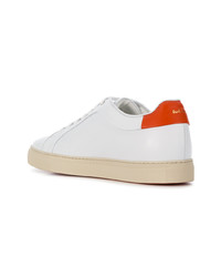 Baskets basses en cuir blanches Paul Smith