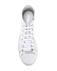 Baskets basses en cuir blanches DSQUARED2