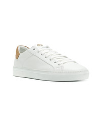 Baskets basses en cuir blanches Hide&Jack