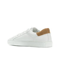 Baskets basses en cuir blanches Hide&Jack