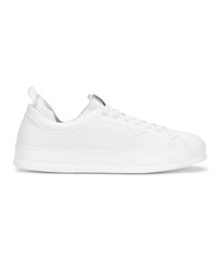 Baskets basses en cuir blanches Z Zegna