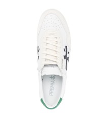 Baskets basses en cuir blanches Premiata