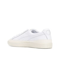 Baskets basses en cuir blanches Puma