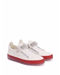 Baskets basses en cuir blanches Giuseppe Zanotti