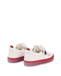 Baskets basses en cuir blanches Giuseppe Zanotti