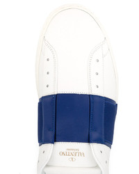 Baskets basses en cuir blanches Valentino