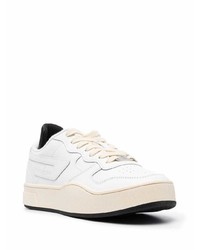 Baskets basses en cuir blanches Diesel