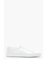 Baskets basses en cuir blanches Common Projects