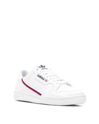 Baskets basses en cuir blanches adidas