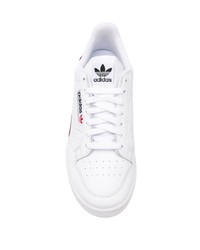 Baskets basses en cuir blanches adidas