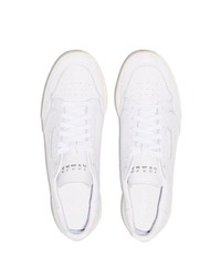 Baskets basses en cuir blanches adidas