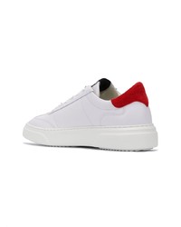 Baskets basses en cuir blanches Philippe Model