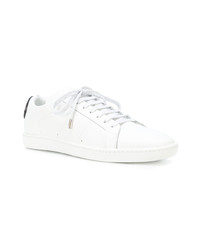 Baskets basses en cuir blanches Saint Laurent