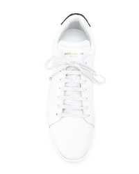 Baskets basses en cuir blanches Saint Laurent