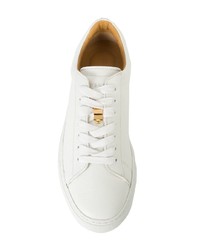 Baskets basses en cuir blanches Buscemi