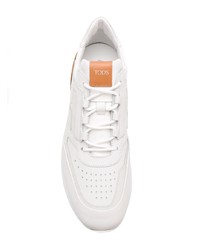 Baskets basses en cuir blanches Tod's