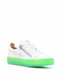 Baskets basses en cuir blanches Giuseppe Zanotti