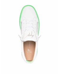 Baskets basses en cuir blanches Giuseppe Zanotti