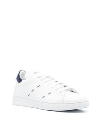 Baskets basses en cuir blanches Kiton