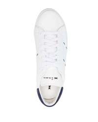 Baskets basses en cuir blanches Kiton