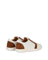 Baskets basses en cuir blanches Giuseppe Zanotti